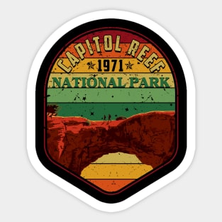 Capitol reef national park vintage Sticker